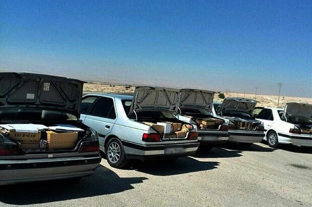  ۷ خودرو حامل قاچاق در شمال استان بوشهر توقیف شد