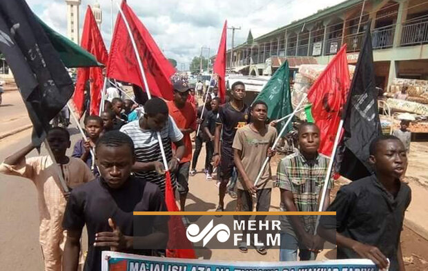 تظاهرات مردم نیجریه برای آزادی همسر شیخ زکزاکی