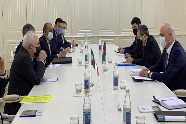 Iran's Zarif, Azerbaijan's Mustafayev confer on mutual ties