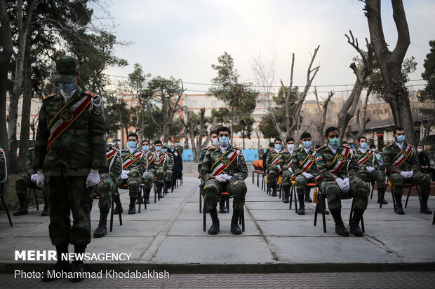 مراسم وداع با پیکر شهید گمنام دفاع مقدس