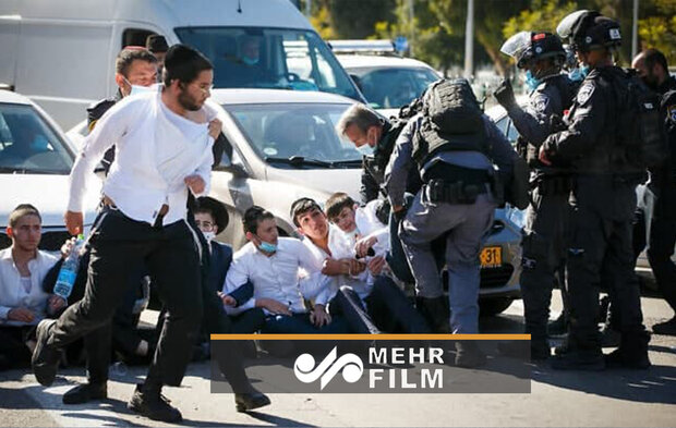 درگیری پلیس اسرائیل با یهودیان تندرو مذهبی بر سر قوانین کرونایی