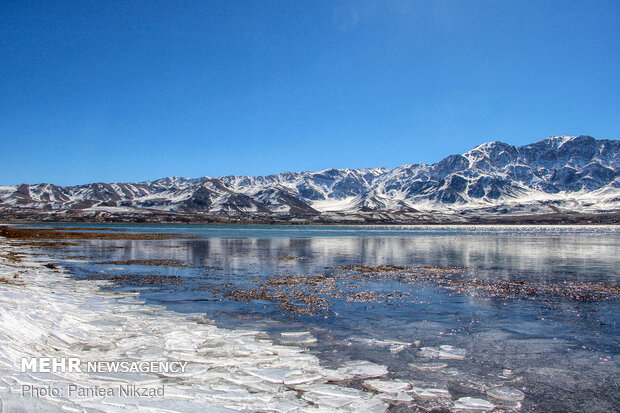 Choghakhor Wetland during winter
