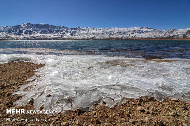 Choghakhor Wetland during winter
