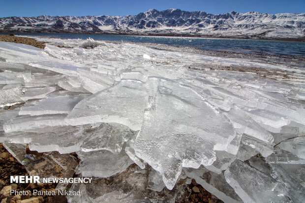 Choghakhor Wetland during winter
