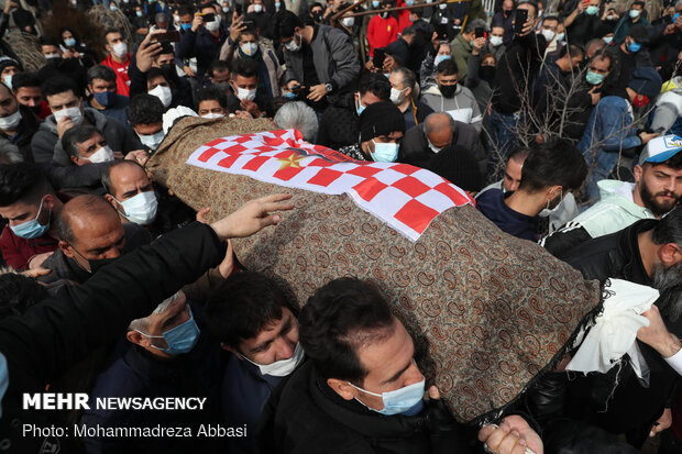 Funeral of prominent footballer