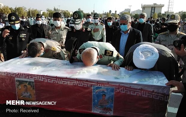 Funeral of maritime border guard