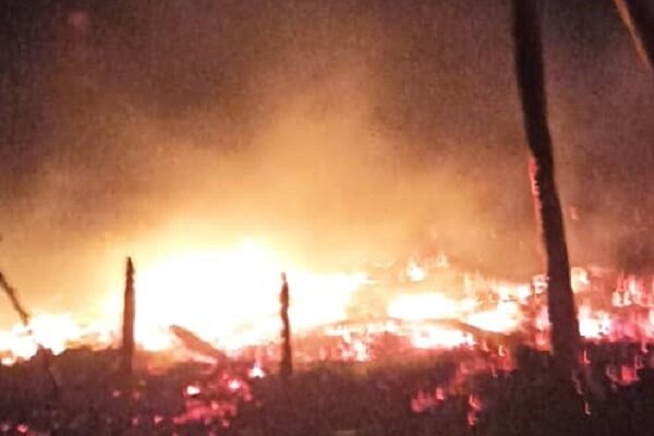 ارتفاعات شهرستان دشتستان دچار آتش‌سوزی شد
