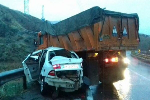 تصادف در زنجان  ۲ کشته بر جای گذاشت 