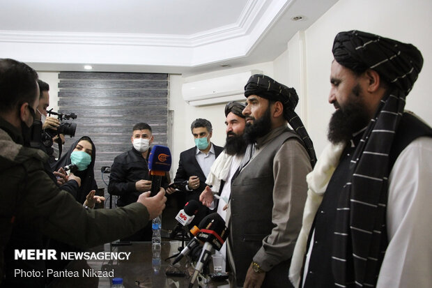 Taliban presser on Afghan peace process in Tehran