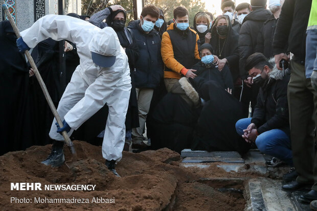 Ali Ansarian's burial