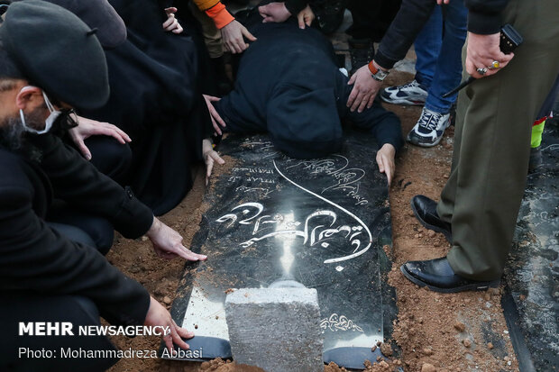 Ali Ansarian's burial