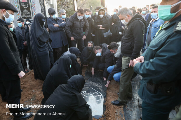 Ali Ansarian's burial