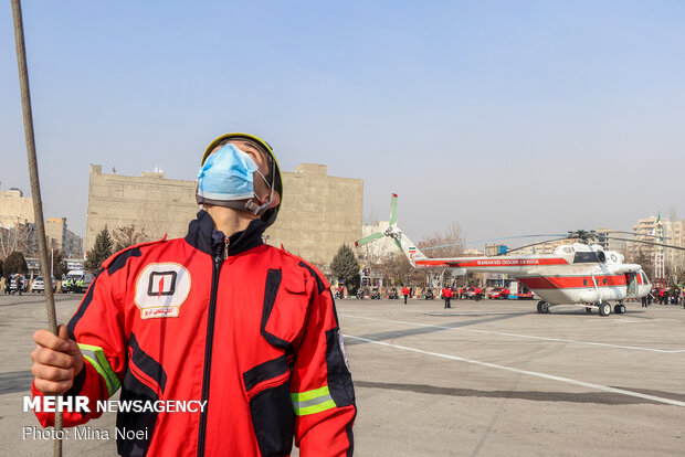 اولین بسکت هوایی اطفا حریق در تبریز