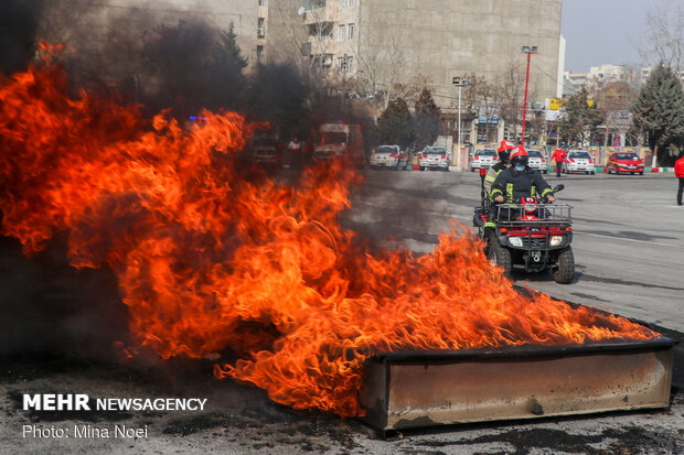 اطفا حریق کارخانه تینر در ورامین/این حادثه یک مصدوم بر جای گذاشت