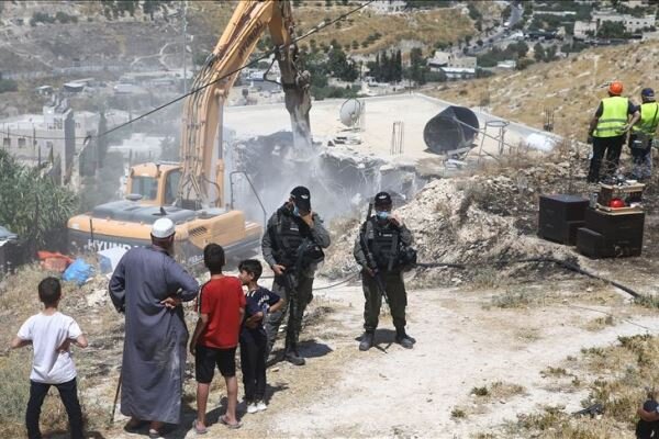 تخریب منازل فلسطینیان ادامه سیاست پاکسازی قومی رژیم صهیونیستی است