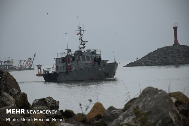 Dredging operation in Astara port
