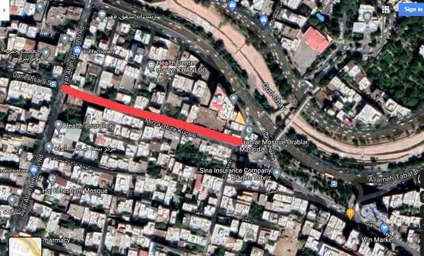  خیابان دانش‌سرای تبریز به دمشقیه متصل می‌شود