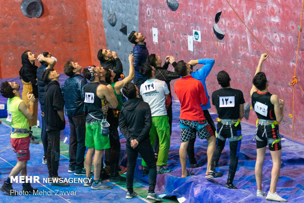 Indoor rock climbing competitions in W. Azarbaijan