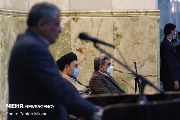 مراسم تجدید میثاق شهردار و اعضای شورای شهر تهران با آرمان های امام (ره)
