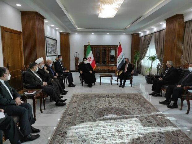 دیداری سەرۆکی دەزگای دادی ئێران لە گەڵ سەرۆکی ئەنجومەنی باڵای دادی عێراق 