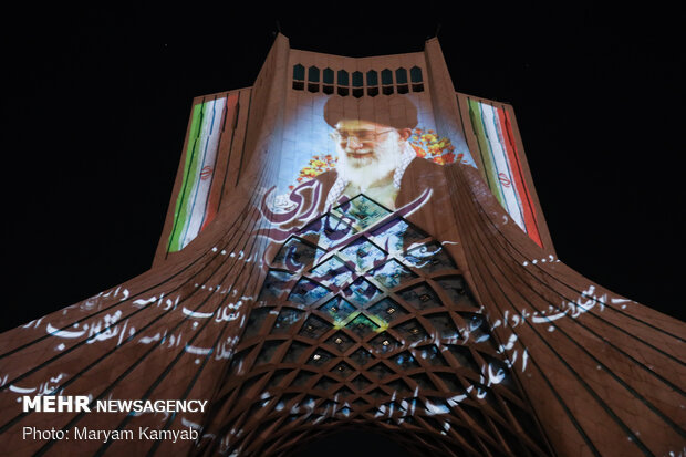 ویدئو مپینگ برج آزادی به مناسبت ۲۲ بهمن