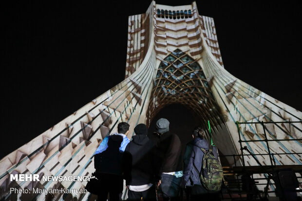 ویدئو مپینگ برج آزادی به مناسبت ۲۲ بهمن