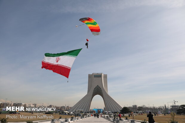 Tehran’s iconic Azadi Square during rallies