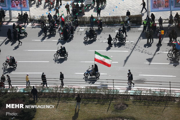 Tehran’s iconic Azadi Square during rallies