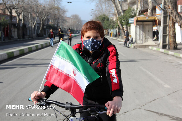 راهپمایی خودرویی ۲۲ بهمن در گرگان