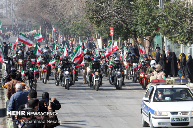 راهپمایی خودرویی ۲۲ بهمن در گرگان