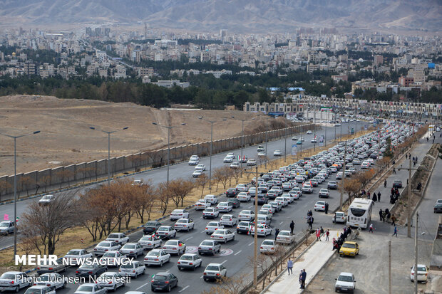 راهپیمایی موتوری و ماشینی 22 بهمن در بیرجند