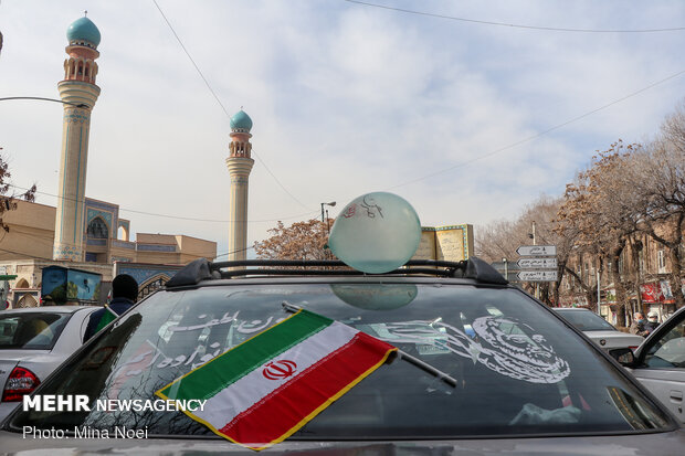 برگزاری راهپیمایی ۲۲ بهمن به‌صورت خودرویی و موتوری در تبریز