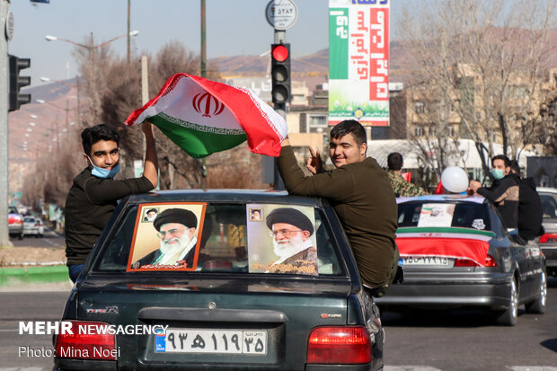 برگزاری راهپیمایی ۲۲ بهمن به‌صورت خودرویی و موتوری در تبریز