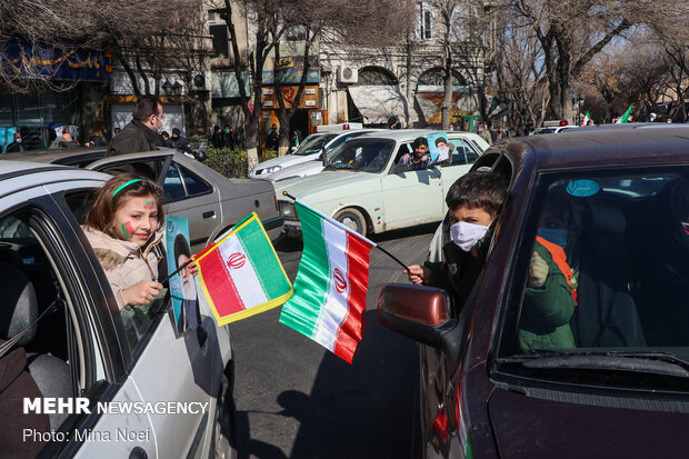 برگزاری راهپیمایی ۲۲ بهمن به‌صورت خودرویی و موتوری در تبریز