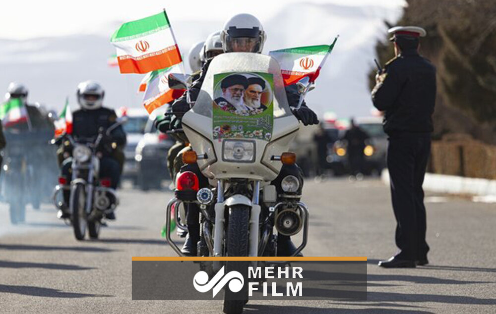 انقلاب اسلامی کی سالگرہ کی مناسبت موٹر سائیکل پر مشتمل ریلیوں کا اہتمام