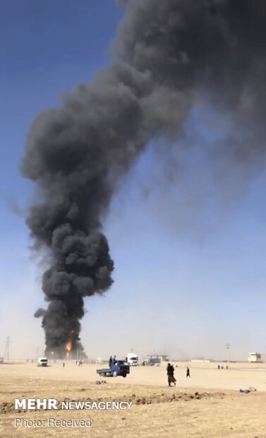 Fuel tanker blast at Afghan-Iran border causes massive fire