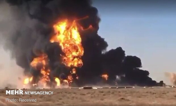 Fuel tanker blast at Afghan-Iran border causes massive fire