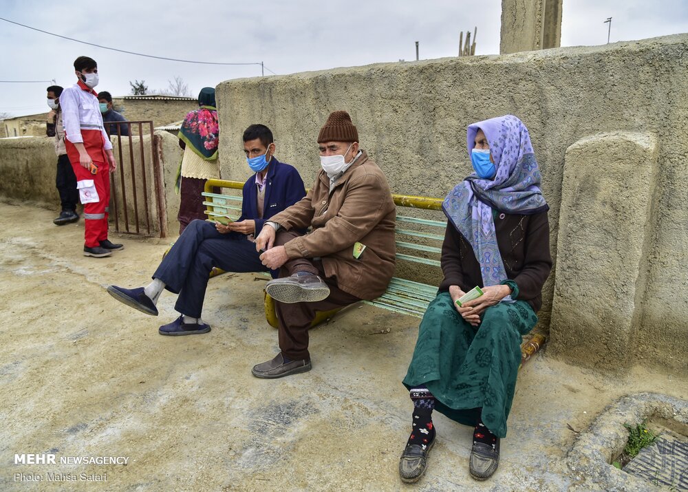 کاروان سلامت هلال احمر در روستاهای مرزی گلستان