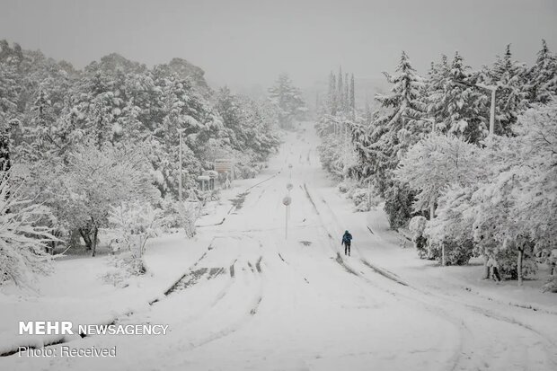 بارش برف شدید و کم سابقه در یونان