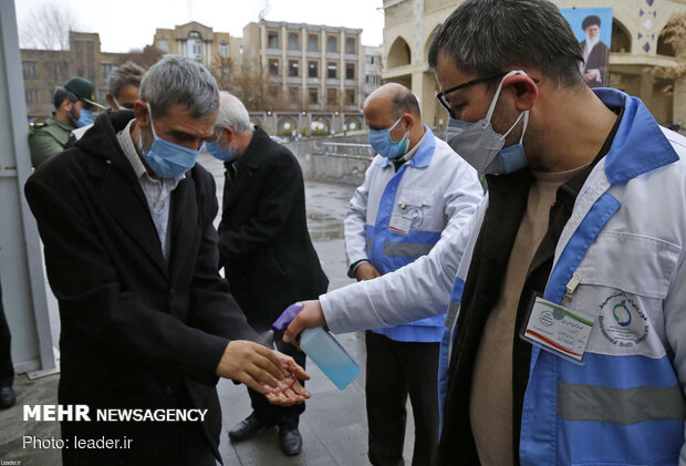 ارتباط تصویری رهبر انقلاب با جمعی از مردم آذربایجان شرقی