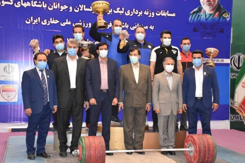 مسابقات لیگ برتر وزنه‌برداری باشگاه‌های کشور در اهواز پایان یافت