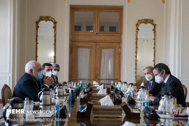 دیدار رافائل گروسی، مدیرکل آژانس بین المللی انرژی اتمی با وزیر امور خارجه ایران