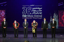 سی‌وششمین جشنواره «موسیقی فجر» به پایان رسید/ قدردانی وزیر بهداشت