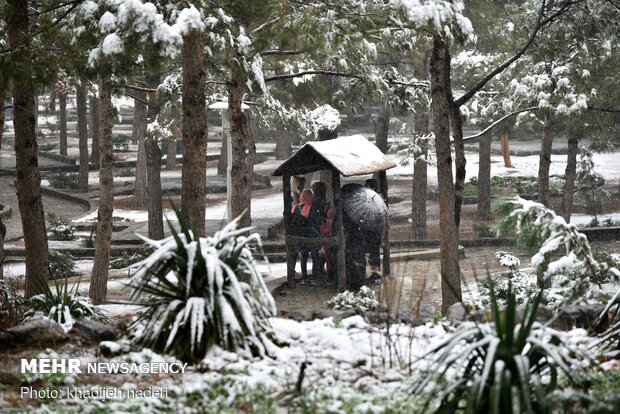 بارش برف اصفهان