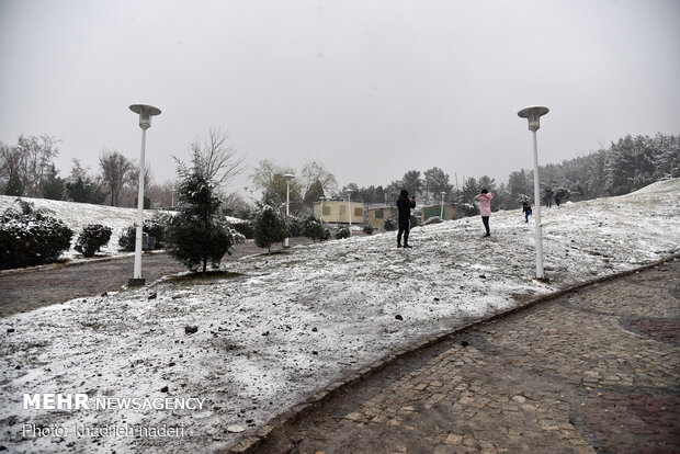 بارش برف اصفهان