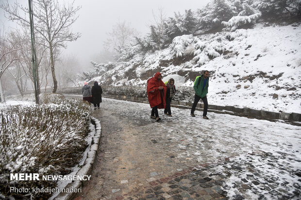 بارش برف اصفهان