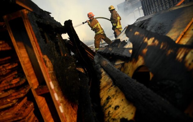 VIDEO: Massive fire erupts in LA’s Compton