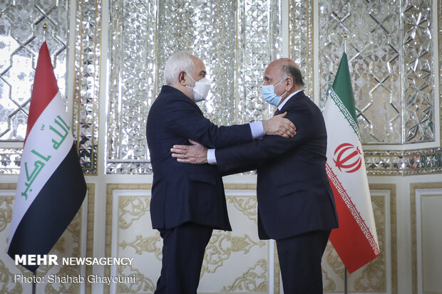 دیدار وزیر امور خارجه عراق با محمد جواد ظریف