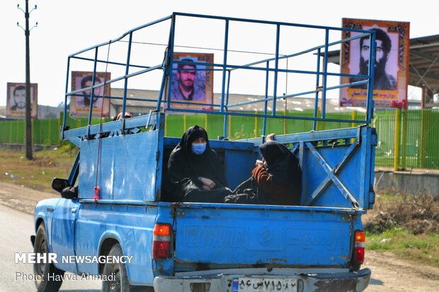 تشییع پیکر شهید «علی اکبر محمدی» در قائمشهر