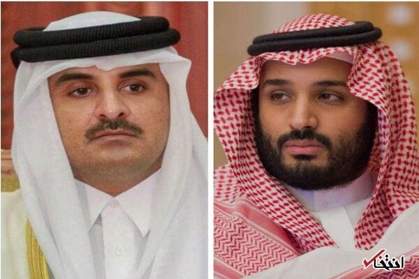 امیر قطر تلفنی با ولیعهد سعودی گفتگو کرد